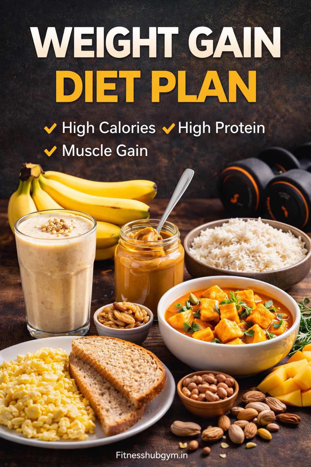 Weight Gain Diet Plan – Healthy Muscle Gain Guide for Beginners